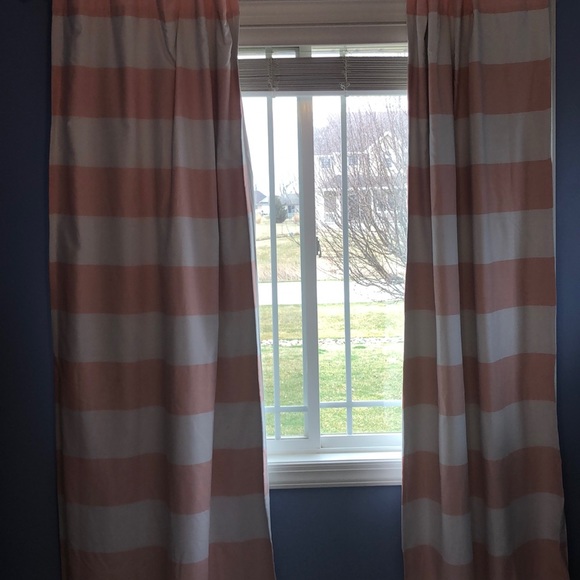 Pillowfort Accents | Pink And White Blackout Curtains | Poshmark